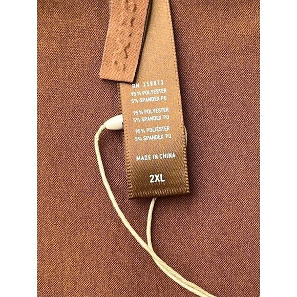 SKIMS Kim Kardashian Wet Jersey Cutout Swimsuit in Copper - Picture 5 of 6